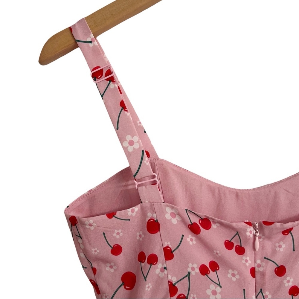 SUGAR THRILLZ Cherry Print Mini Dress Size XS - Picture 4 of 7
